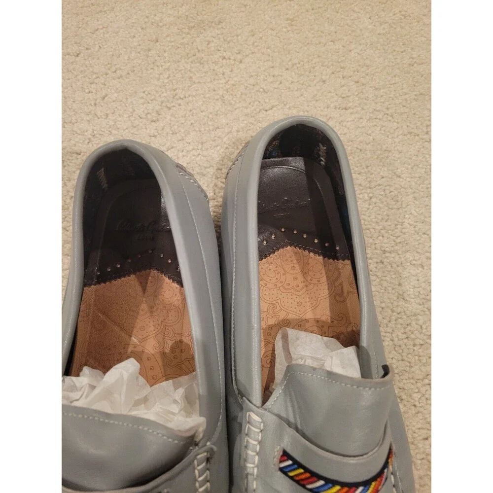 Robert Graham Hart II RGS5100II Men Leather Driving Loafers Shoes Size 11.5 blue
